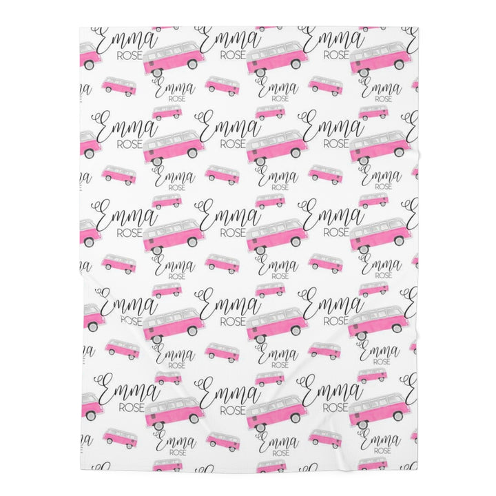 Personalized Hippie Van Swaddle Blanket Printify