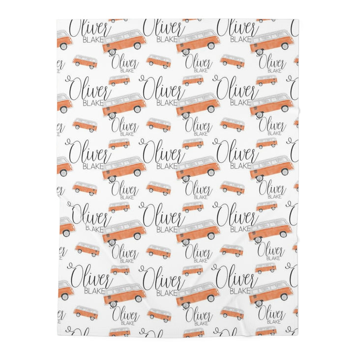 Personalized Hippie Van Swaddle Blanket Printify