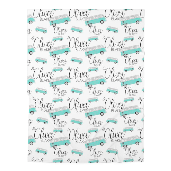 Personalized Hippie Van Swaddle Blanket Printify