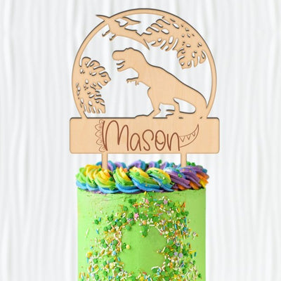 Dinosaur Cake Topper - Easy Basic Creations