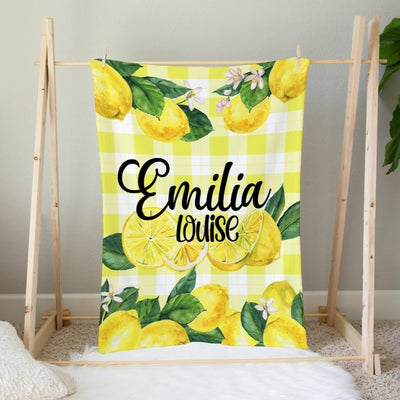 Little Lemon Custom Name Blanket - Easy Basic Creations