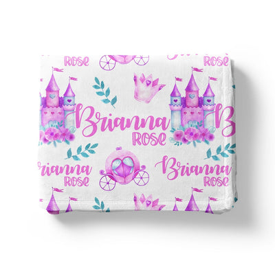 Pretty Princess Custom Name Blanket Easy Basic Creations