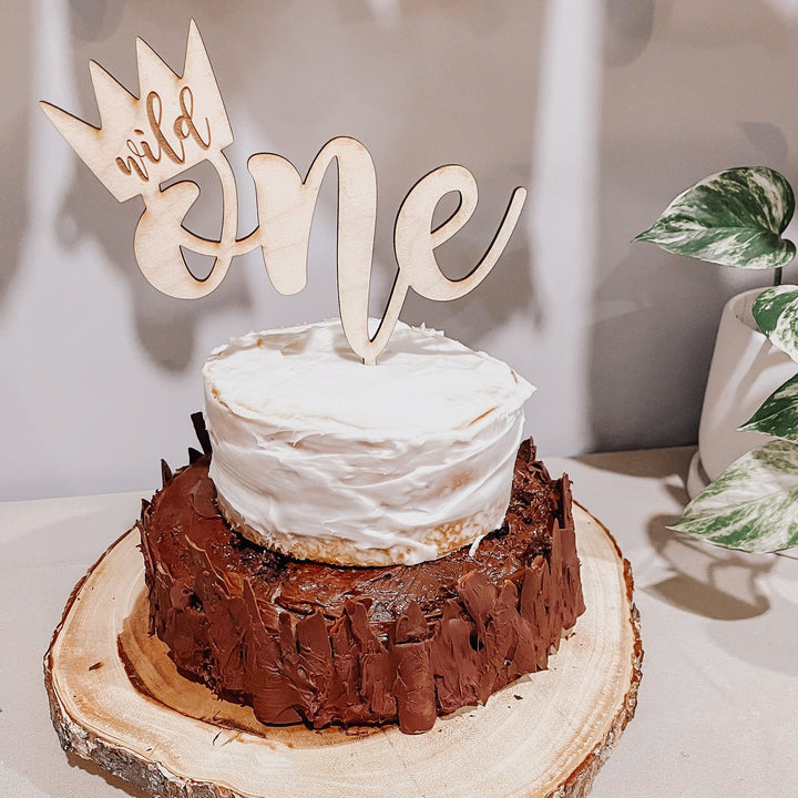 Wild One Wood Cake Topper Easy Basic Creations Shop